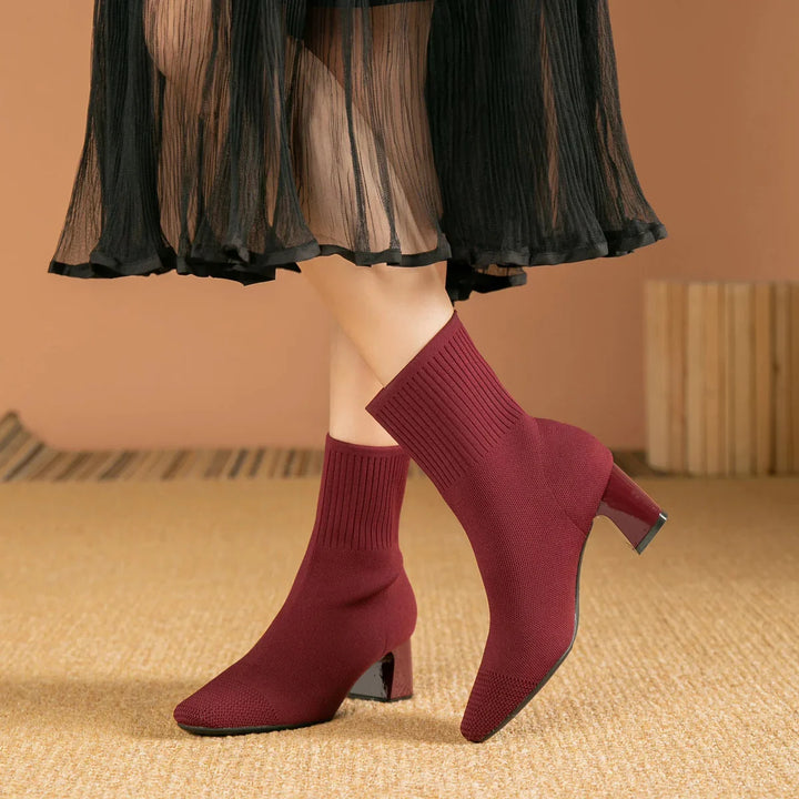 Women's Elegant High Heel Boots | Comfortable and Stylish Design-Metro Lane Plaza