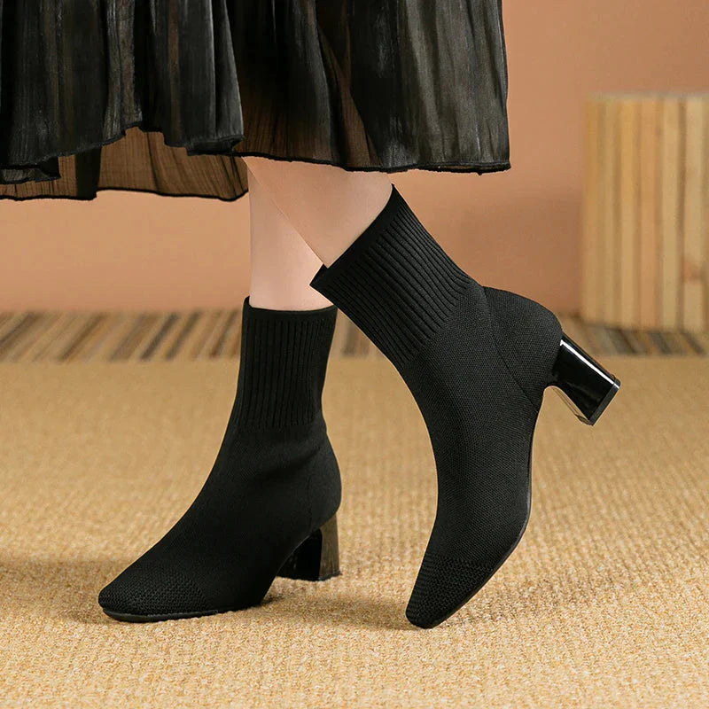 Women's Elegant High Heel Boots | Comfortable and Stylish Design-Metro Lane Plaza