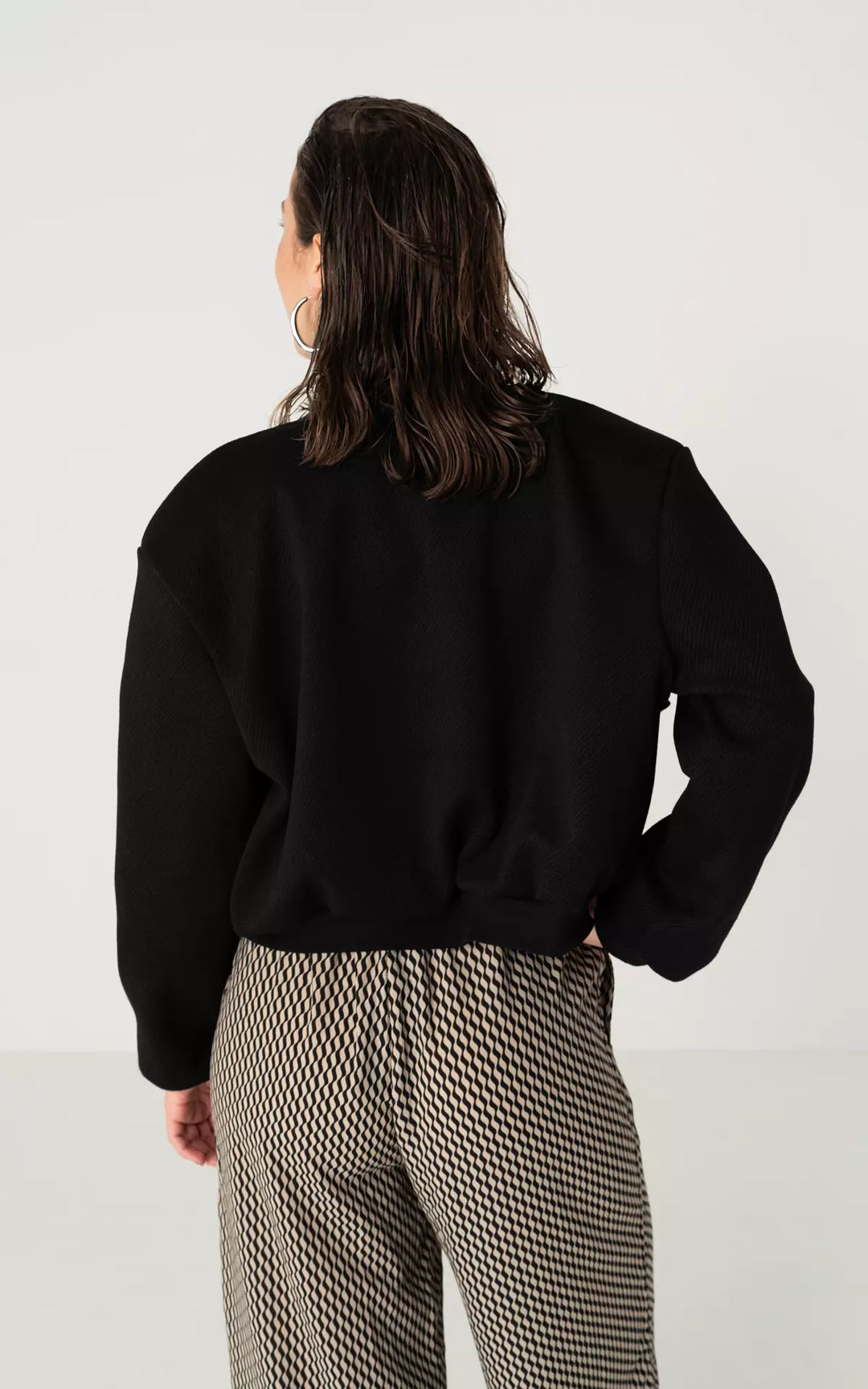 Sophia | Women's Comfortable Luxury Bomber Jacket-Metro Lane Plaza