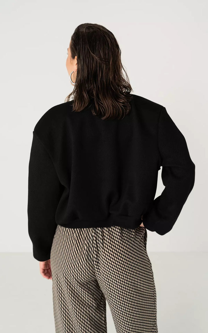 Sophia | Women's Comfortable Luxury Bomber Jacket-Metro Lane Plaza