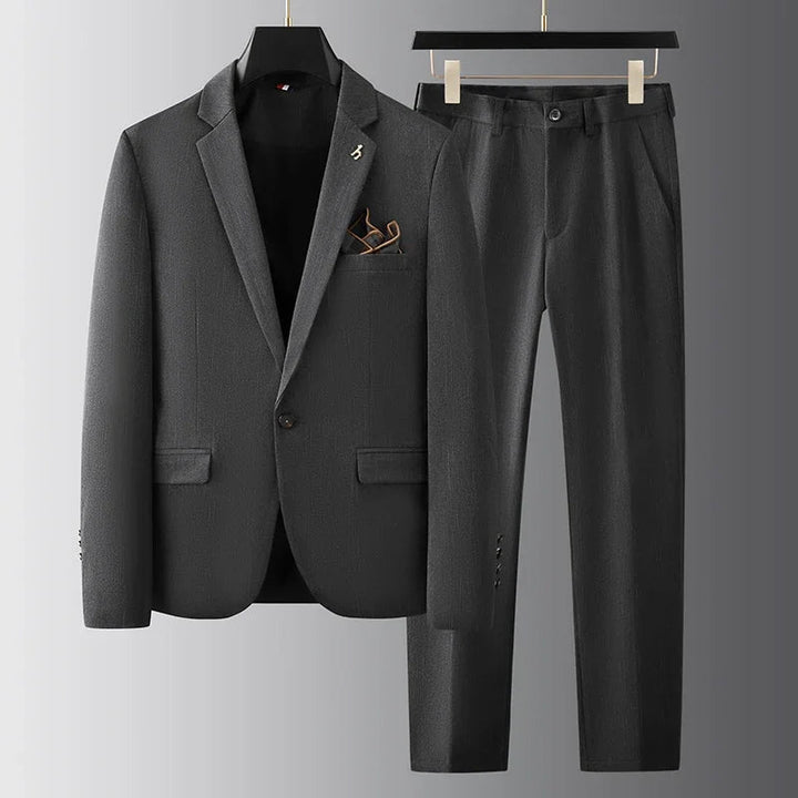Men's Slim-Fit Notch Lapel Suit Jacket