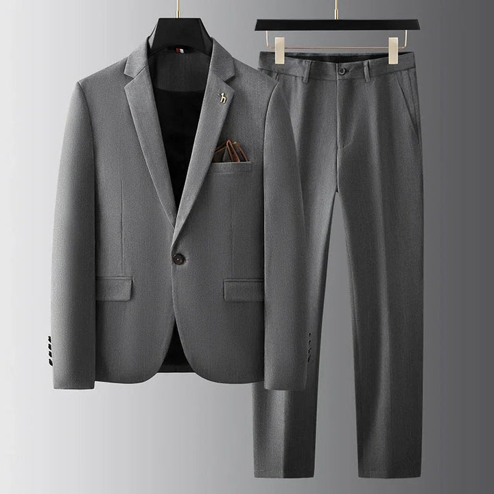 Men's Slim-Fit Notch Lapel Suit Jacket
