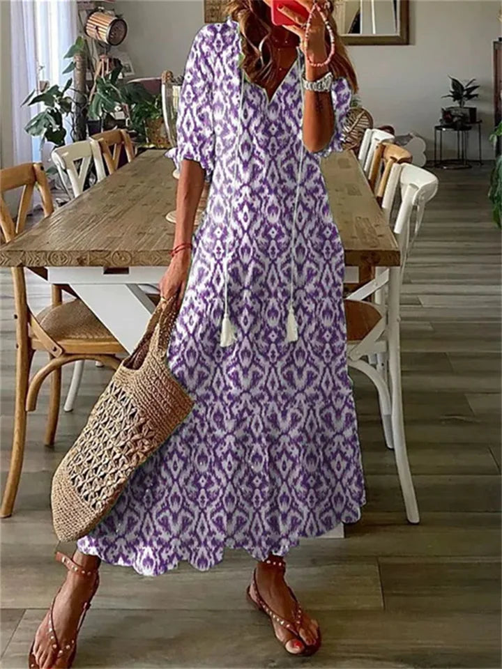 Riley | Women's Floral Maxi Dress-Metro Lane Plaza