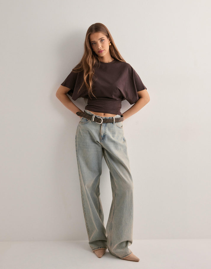 Dahlia | Women's Wide Sleeve Iconic T-Shirt-Metro Lane Plaza