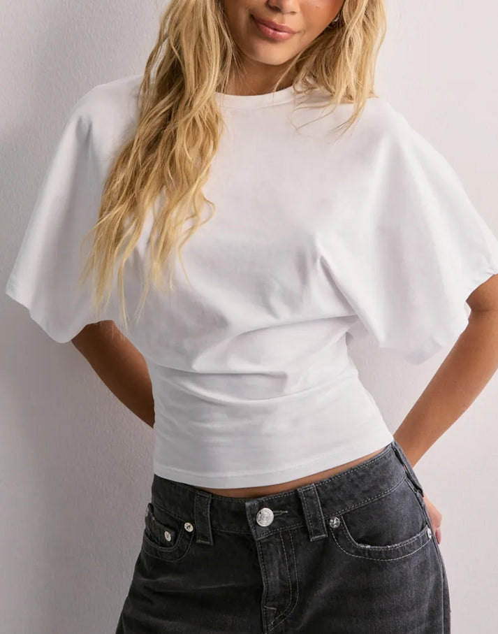Dahlia | Women's Wide Sleeve Iconic T-Shirt-Metro Lane Plaza