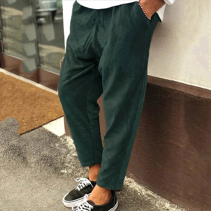 Dale | Men's Relaxed Fit Elastic Waist Pants-Metro Lane Plaza