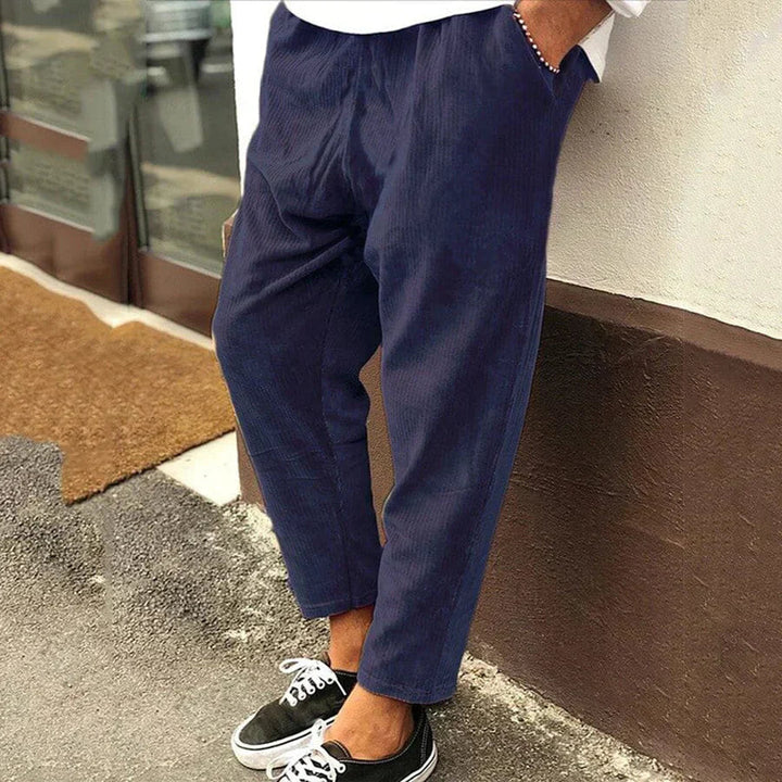 Dale | Men's Relaxed Fit Elastic Waist Pants-Metro Lane Plaza