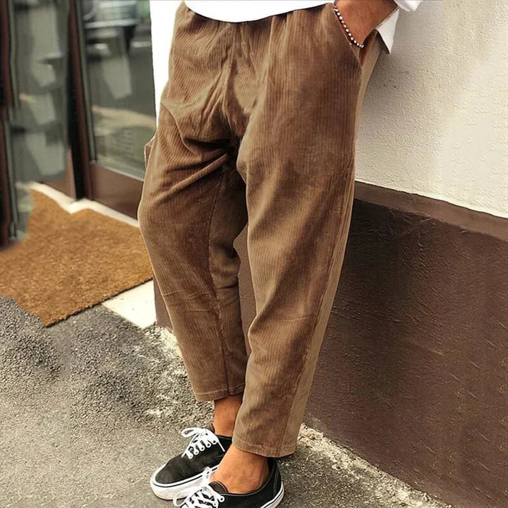 Dale | Men's Relaxed Fit Elastic Waist Pants-Metro Lane Plaza
