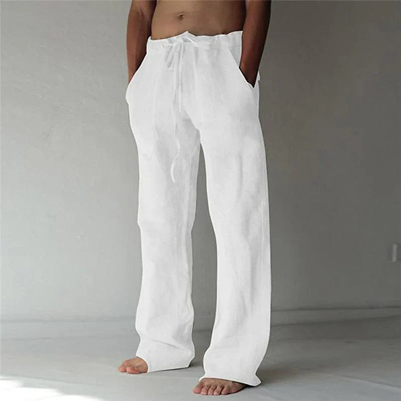 Dean | Men's Wide Leg Drawstring Pants-Metro Lane Plaza