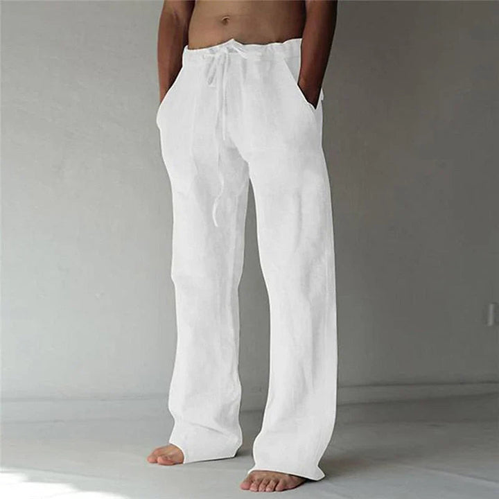 Dean | Men's Wide Leg Drawstring Pants-Metro Lane Plaza