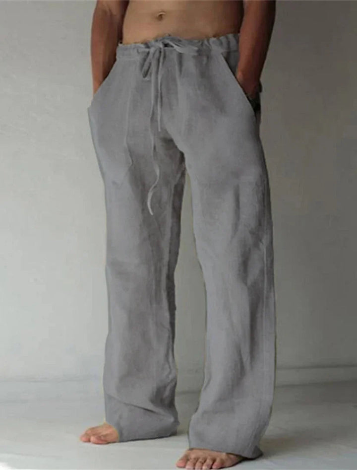 Dean | Men's Wide Leg Drawstring Pants-Metro Lane Plaza