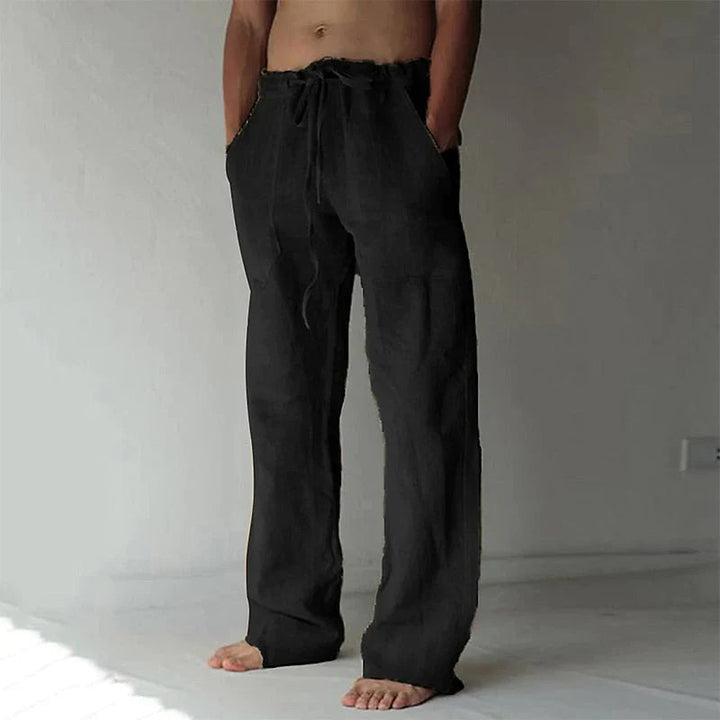 Dean | Men's Wide Leg Drawstring Pants-Metro Lane Plaza