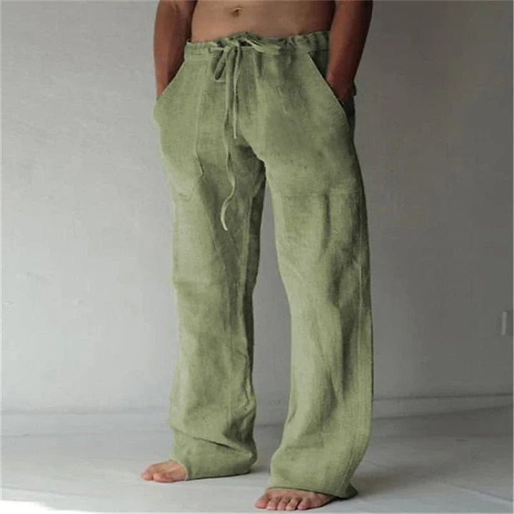Dean | Men's Wide Leg Drawstring Pants-Metro Lane Plaza