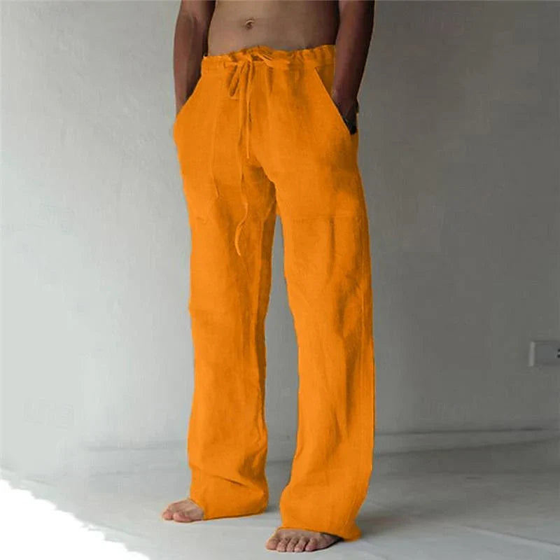 Dean | Men's Wide Leg Drawstring Pants-Metro Lane Plaza