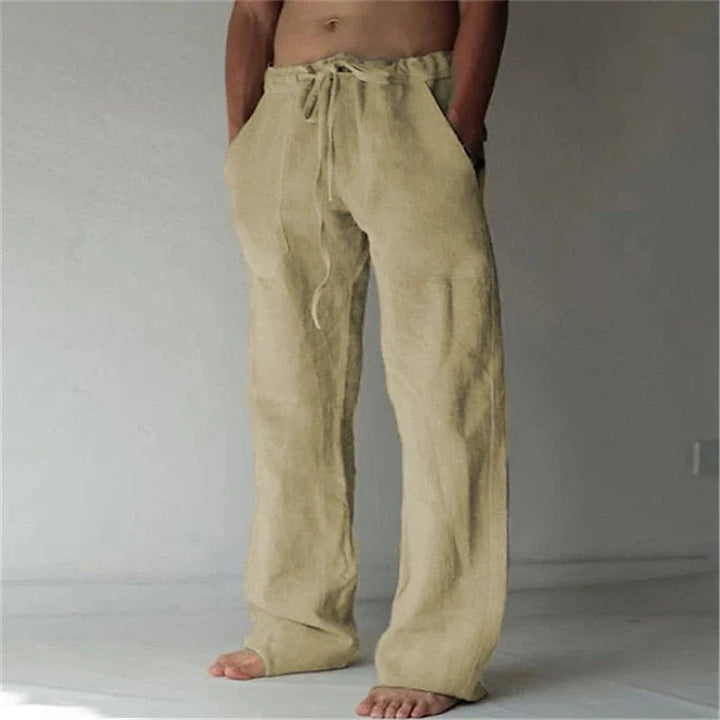 Dean | Men's Wide Leg Drawstring Pants-Metro Lane Plaza