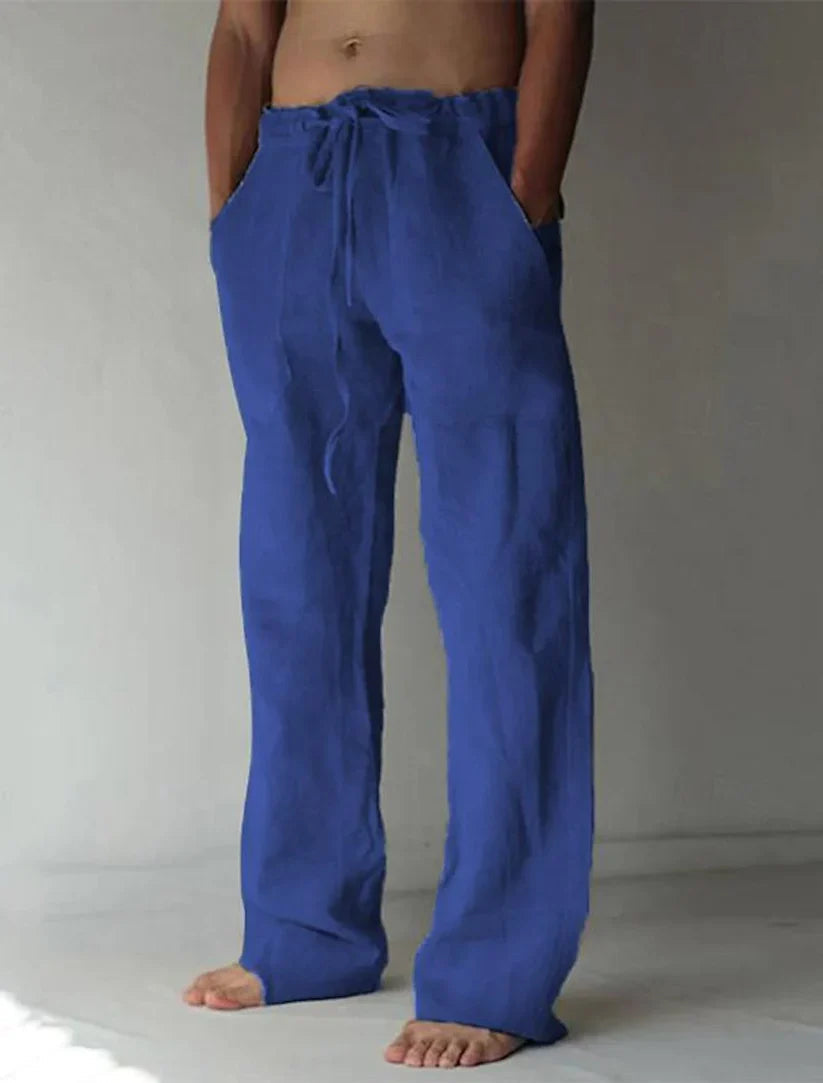 Dean | Men's Wide Leg Drawstring Pants-Metro Lane Plaza