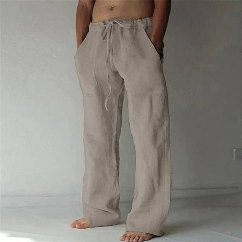Dean | Men's Wide Leg Drawstring Pants-Metro Lane Plaza