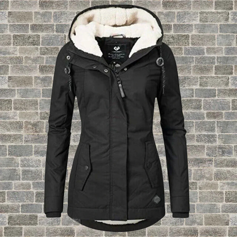 Anne | Women's Warm Waterproof Winter Jacket with Hood-Metro Lane Plaza