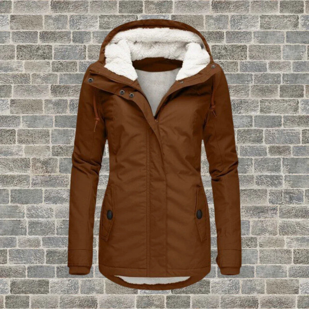 Anne | Women's Warm Waterproof Winter Jacket with Hood-Metro Lane Plaza