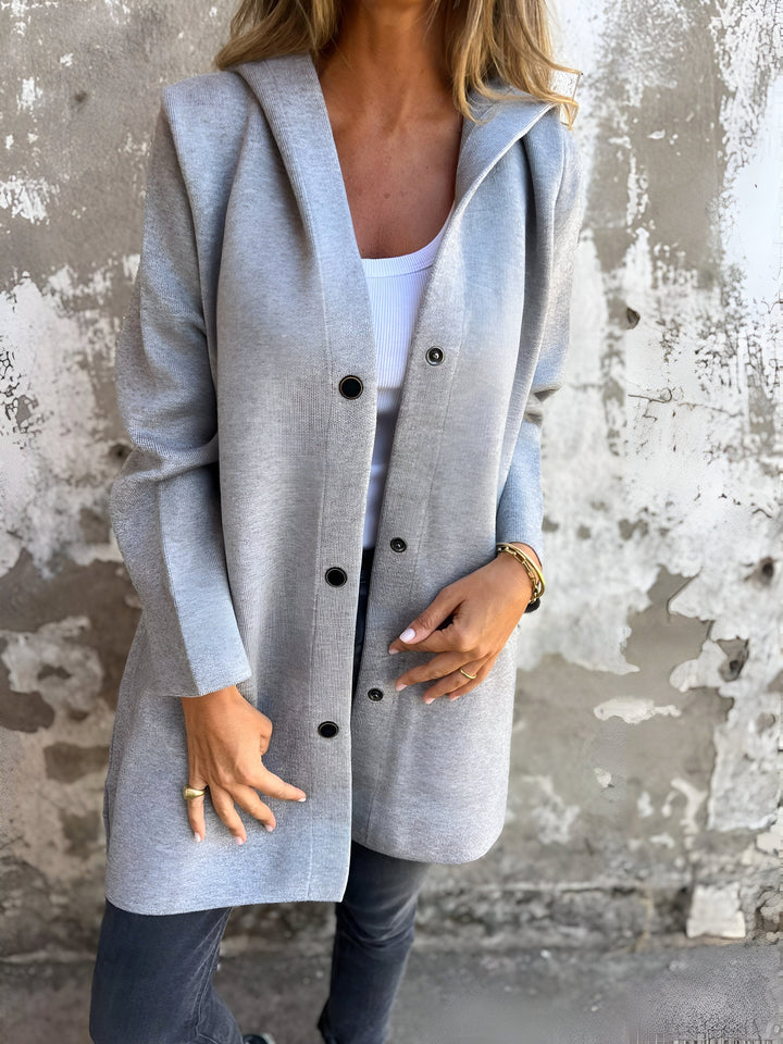 Women's Hooded Cotton-Blend Relaxed Transitional Jacket