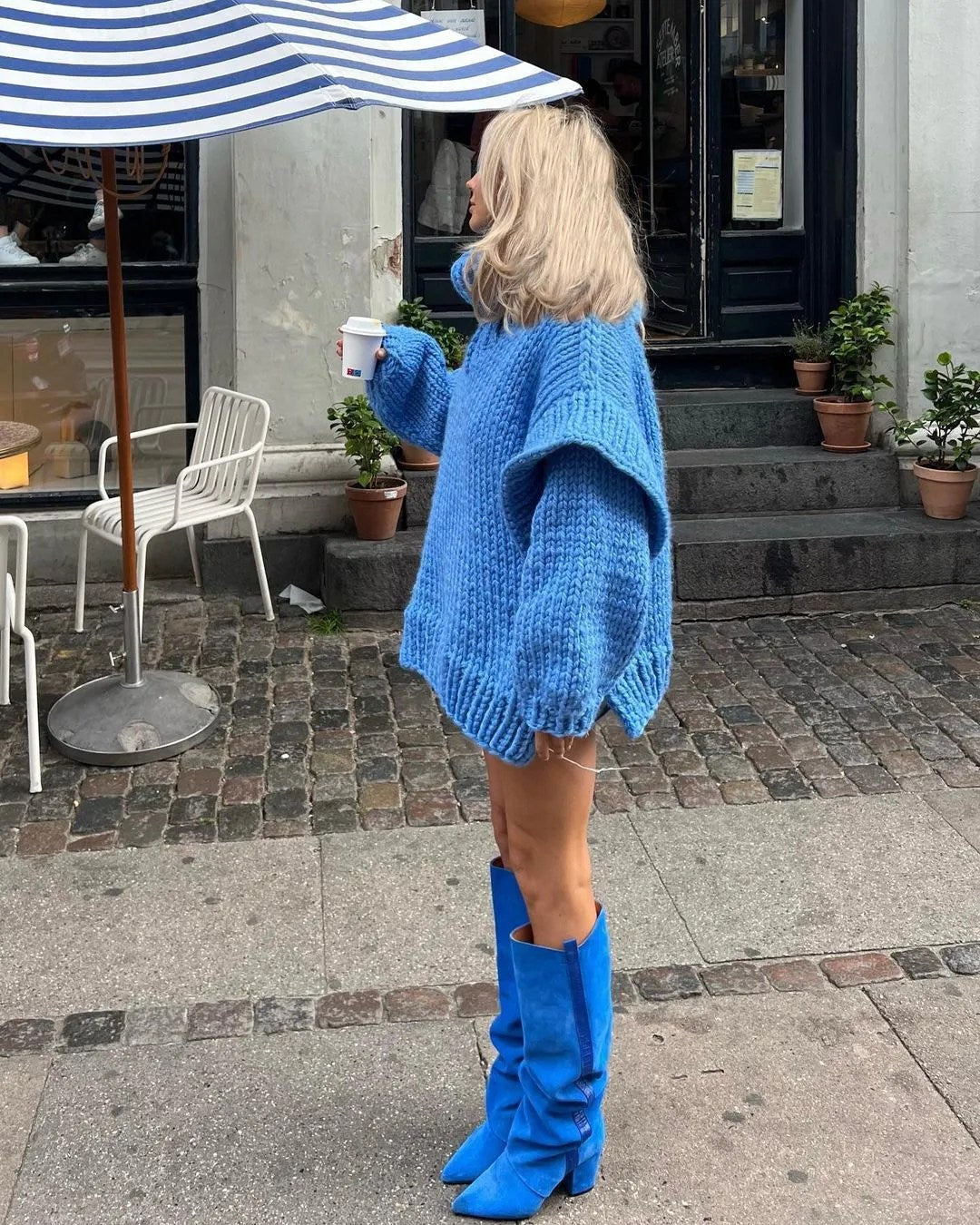Destiny | Women's Oversized Turtleneck Dress-Metro Lane Plaza