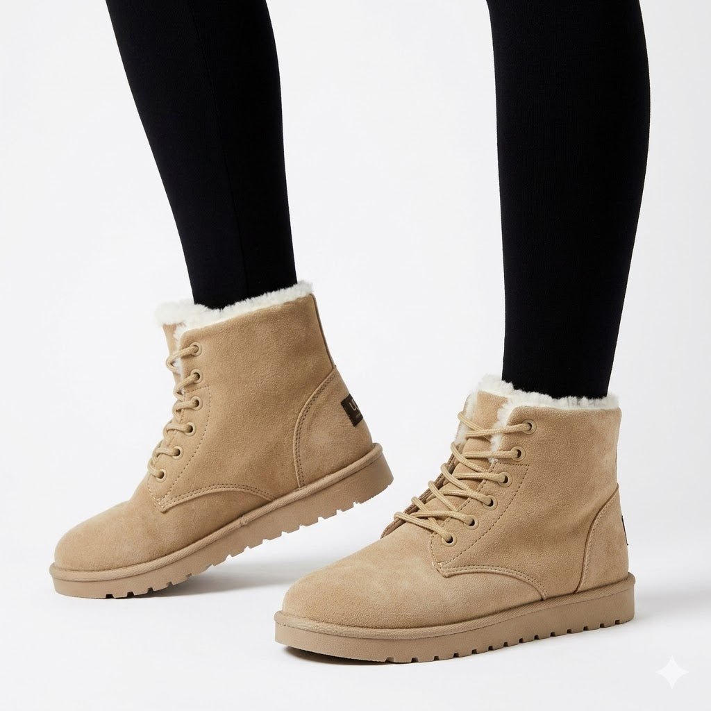 Women's Fur-Lined Winter Boots for Cold Weather