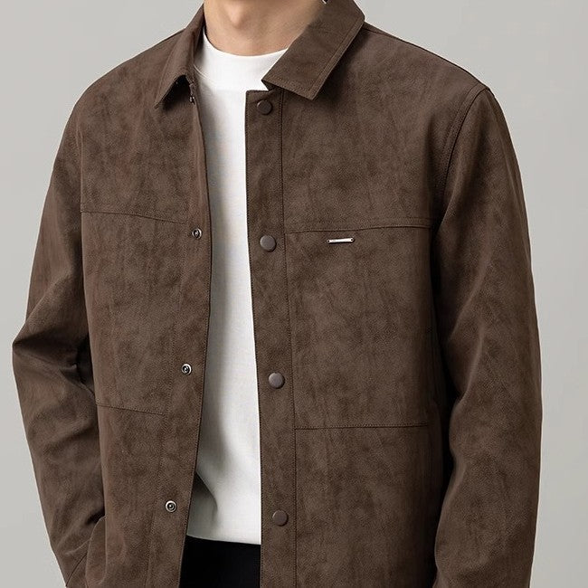 Giacca camicia da uomo con bottoni