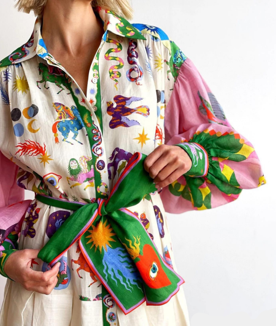 Dominique | Women's Floral Maxi Shirt Dress-Metro Lane Plaza