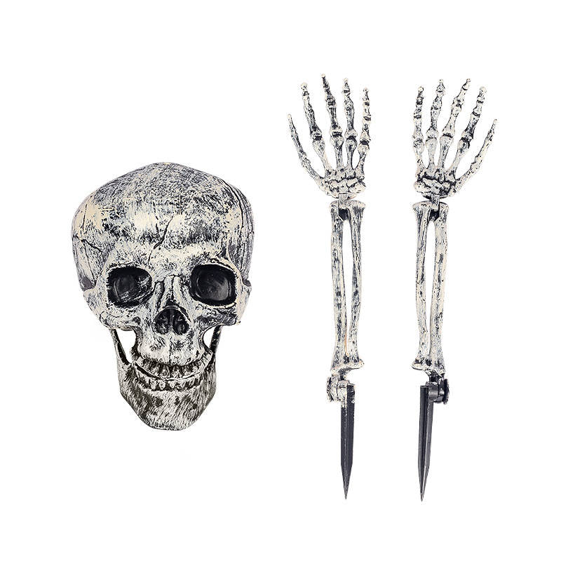 Realistische skeletgrondpennen voor dames voor Halloweenversiering van gazon en tuin