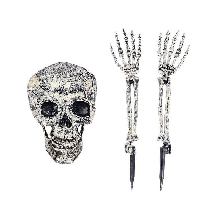 Realistische skeletgrondpennen voor dames voor Halloweenversiering van gazon en tuin