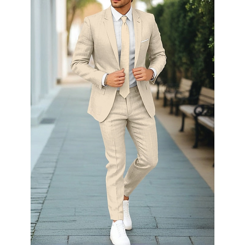 Men's Stylish Casual Two-Piece Suit-Metro Lane Plaza