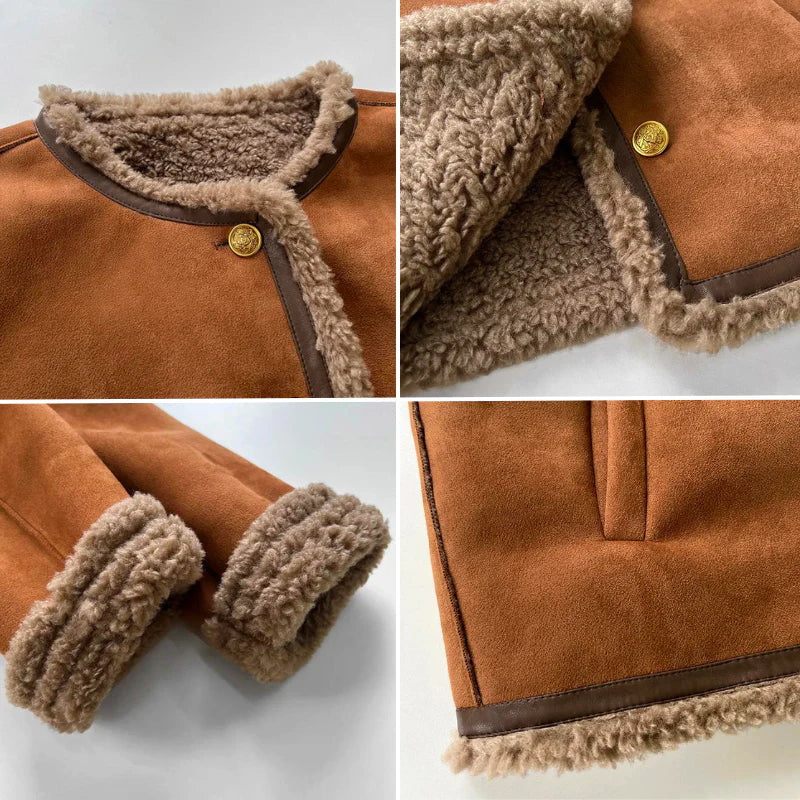 Hochwertige Jacke aus echtem Leder für Damen