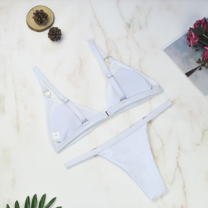 Gerdina | Women's Adjustable Triangle Bikini Set – Timeless Style-Metro Lane Plaza