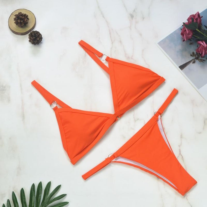 Gerdina | Women's Adjustable Triangle Bikini Set – Timeless Style-Metro Lane Plaza