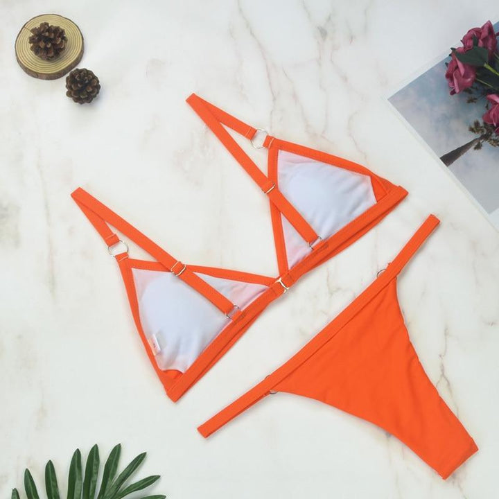 Gerdina | Women's Adjustable Triangle Bikini Set – Timeless Style-Metro Lane Plaza