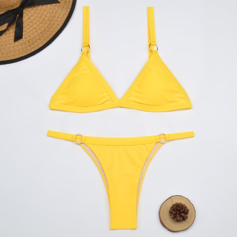 Gerdina | Women's Adjustable Triangle Bikini Set – Timeless Style-Metro Lane Plaza