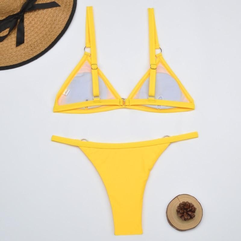 Gerdina | Women's Adjustable Triangle Bikini Set – Timeless Style-Metro Lane Plaza