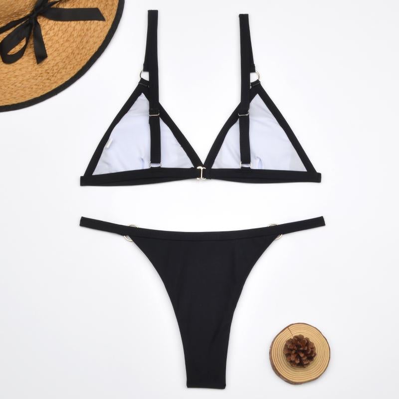Gerdina | Women's Adjustable Triangle Bikini Set – Timeless Style-Metro Lane Plaza