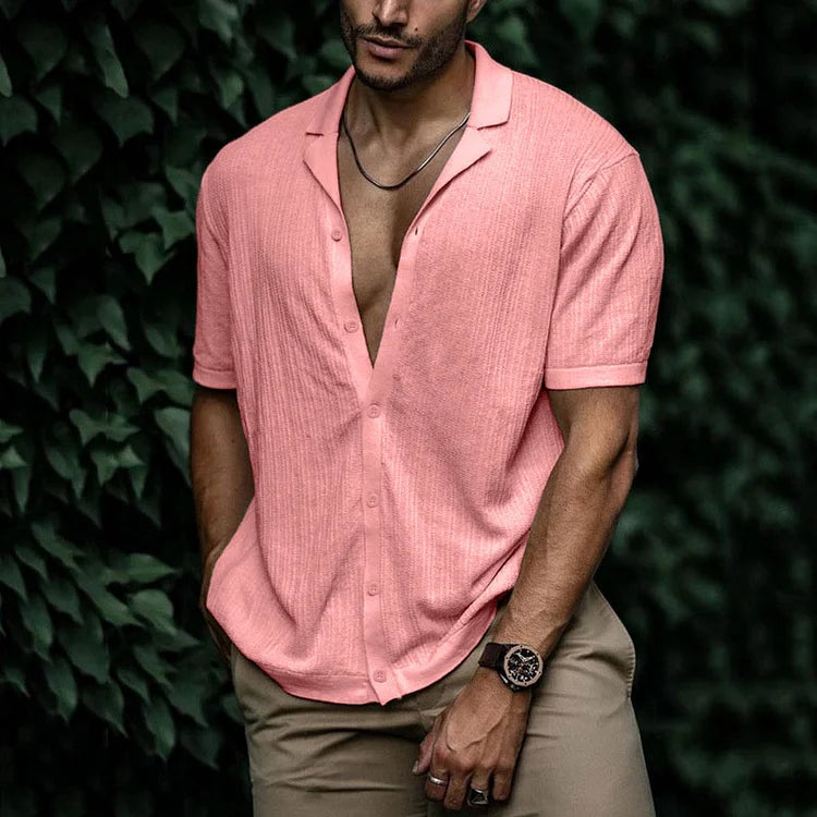 Men's Summer Linen Shirt - Lightweight and Breathable Fashion-Metro Lane Plaza