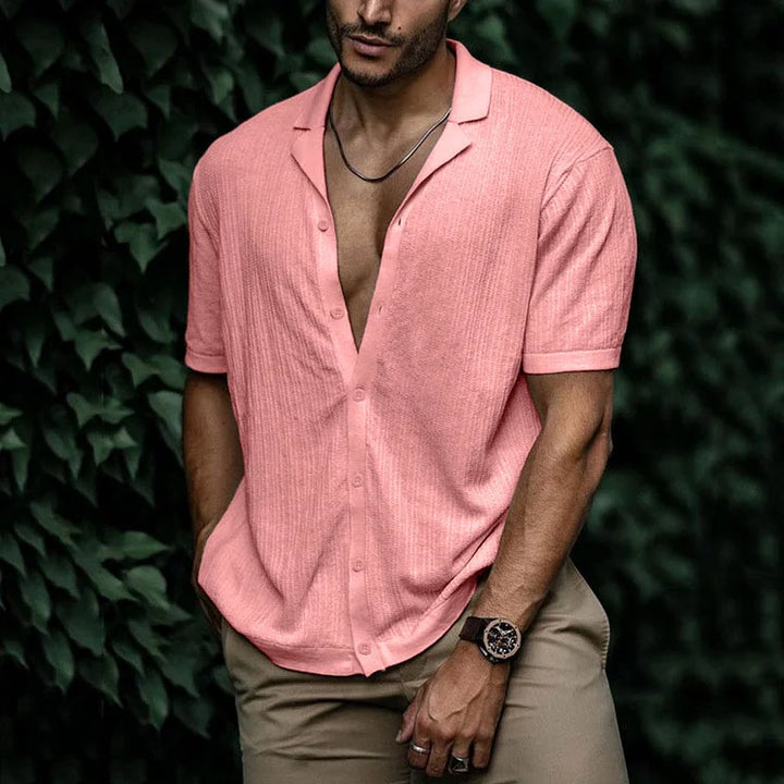Men's Summer Linen Shirt - Lightweight and Breathable Fashion-Metro Lane Plaza