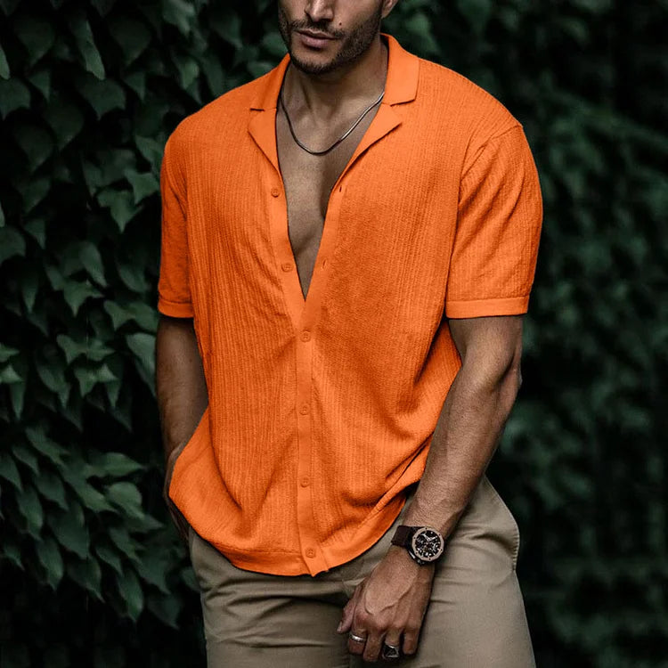 Men's Summer Linen Shirt - Lightweight and Breathable Fashion-Metro Lane Plaza