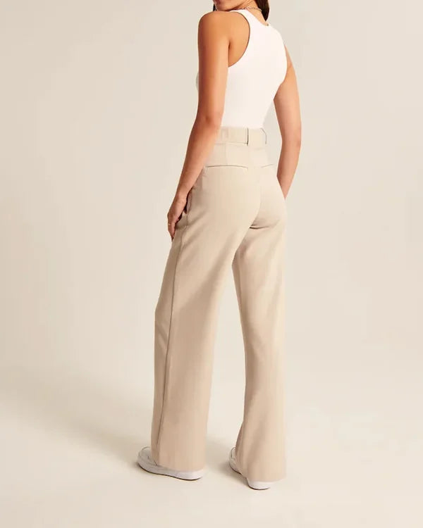 Thirza | Women's Stylish Flared Pants for Everyday Wear-Metro Lane Plaza