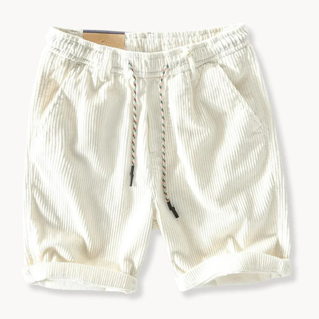 Earl | Men's Casual Drawstring Corduroy Shorts-Metro Lane Plaza