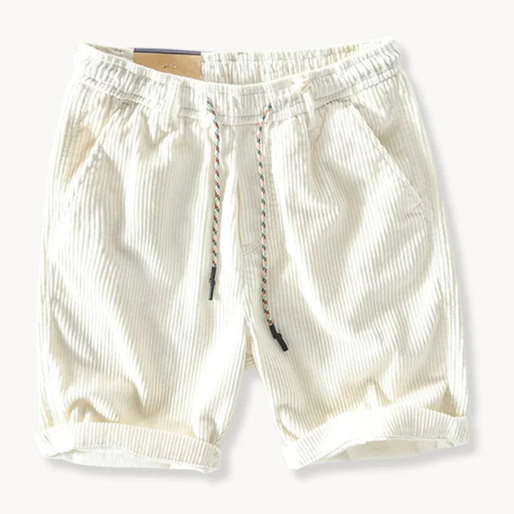 Earl | Men's Casual Drawstring Corduroy Shorts-Metro Lane Plaza