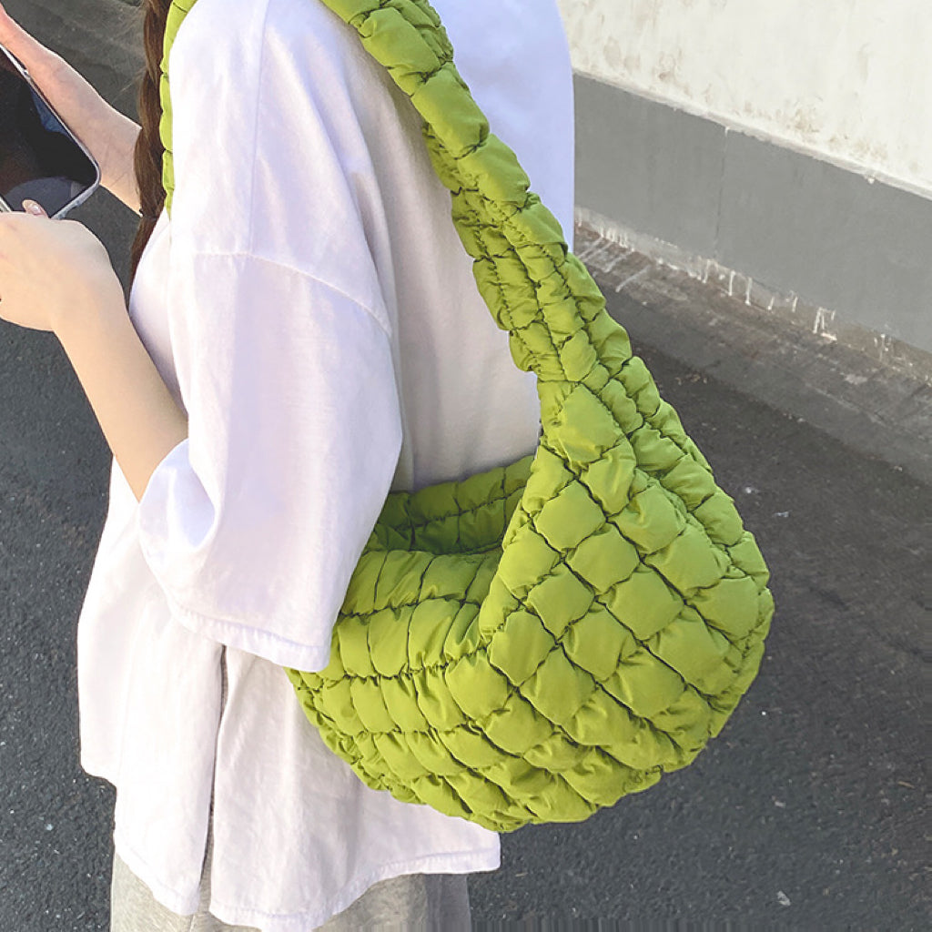 Sophia | Women's Stylish Solid Puffer Shoulder Bag-Metro Lane Plaza