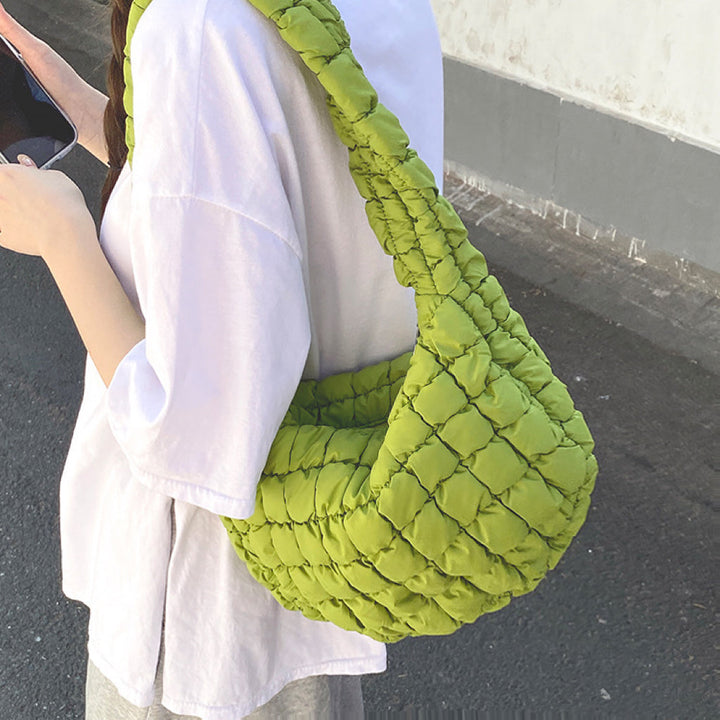 Sophia | Women's Stylish Solid Puffer Shoulder Bag-Metro Lane Plaza