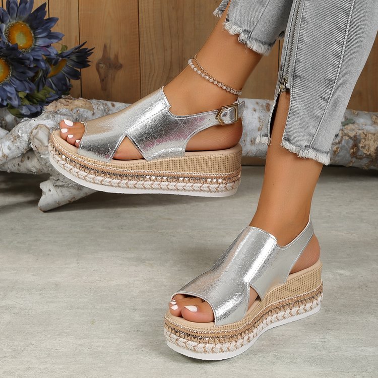 Women's Summer Shiny Sandals-Metro Lane Plaza
