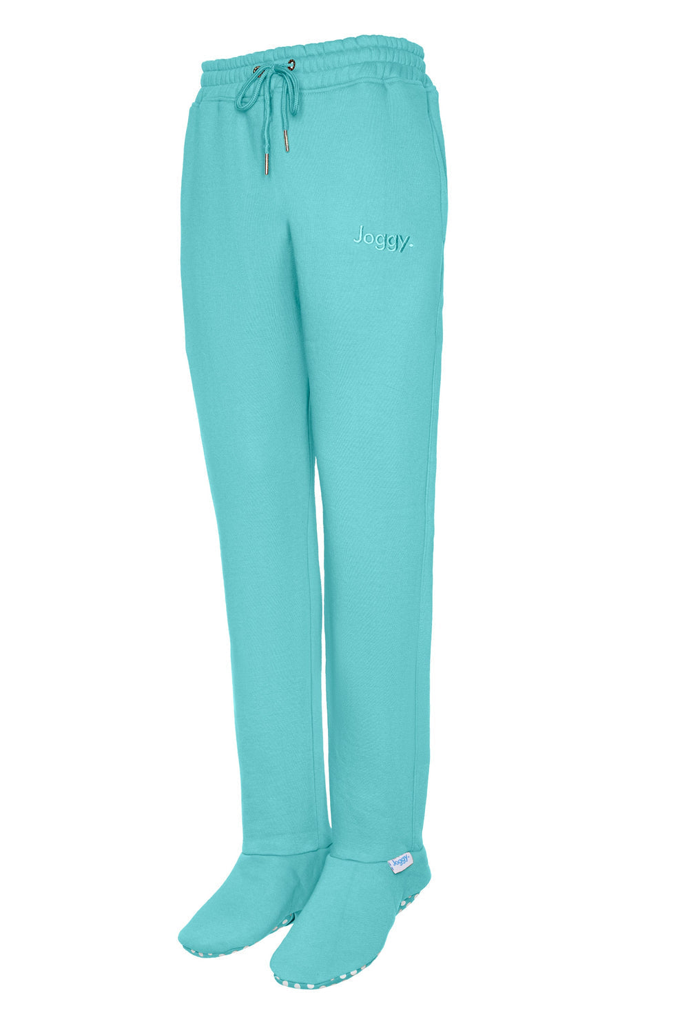 Elaiah | Women's Blue Jogging Pants with Lined Feet-Metro Lane Plaza