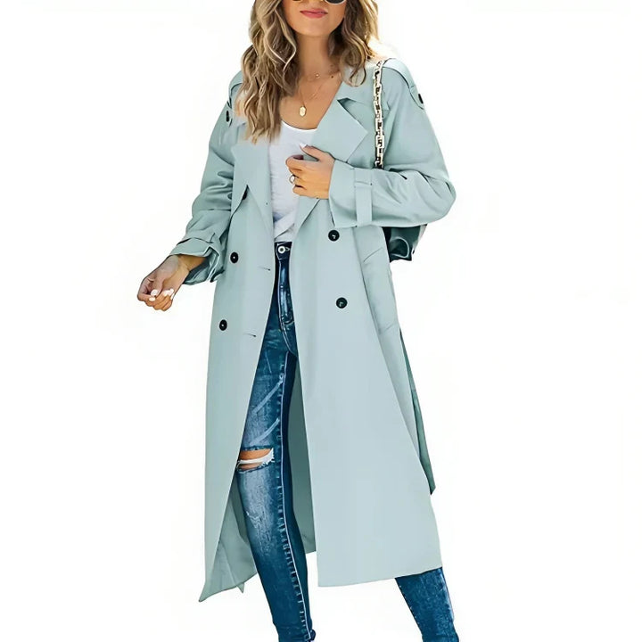Sophia | Women's Elegant Trench Coat-Metro Lane Plaza