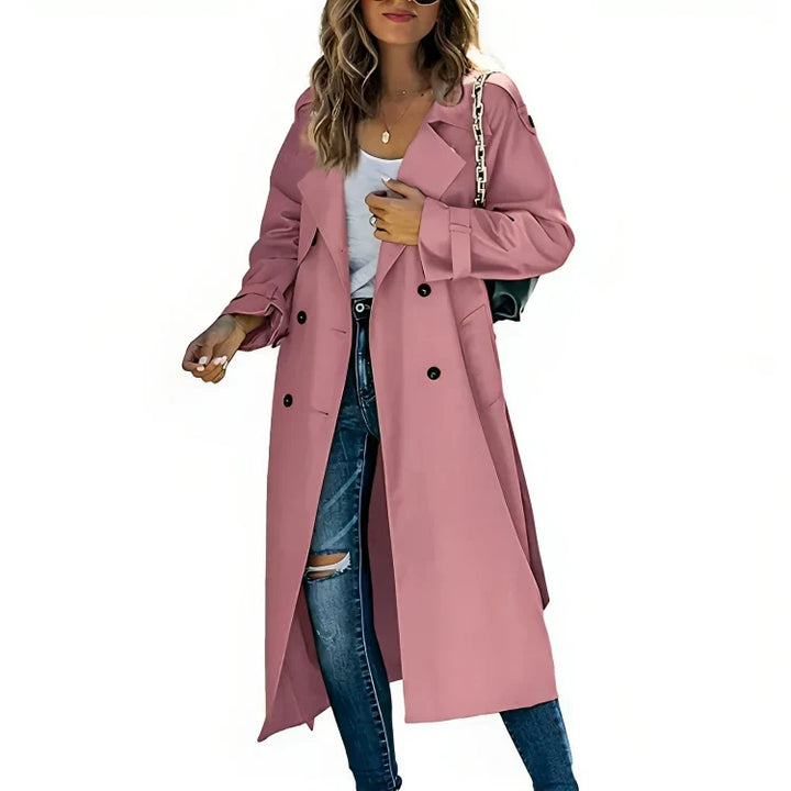 Sophia | Women's Elegant Trench Coat-Metro Lane Plaza